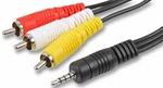 Pro Signal - 3.5MM 4 Pole Jack To 3X Phono (rca) Plugs Lead, 150MM Black. Fixed Price $29.95.