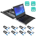Mt-viki 17.3" Rackmount Kvm Led Console 8 Port Hdmi Switch 1U For Server Data. Fixed Price $749.54.