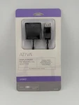 New Ativa Black Dp To Vga Female 1080P Displayport Pigtail Adapter. Fixed Price $7.99.