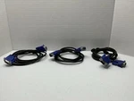 Lot Of 3 Vga Monitor Cables (DB15 Male/male). Fixed Price $20.00.