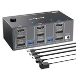 New Kceve Ports Switch Three Display 4K Hdmi Monitor KC-KVM203DH. Fixed Price $34.90.