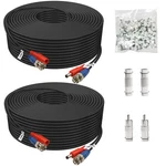 Aimyzii Bnc Cable 2 Pack, Video Power For Cctv Ft, Pk. Fixed Price $37.84.