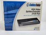Cables To Go Vga Video Splitter/extender 2/4/8 Port Model# 29552 New!!. Fixed Price $50.00.