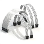 Linkup - Ava Psu Cable Extension Sleeved Custom Mod Gpu Pc 30CM, White. Fixed Price $36.37.