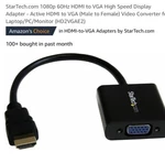 Startech HD2VGAE2 Hdmi To Adapter Converter Open Box. Fixed Price $16.99.