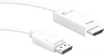 J5CREATE - 4K Hdmi Displayport Cable White. Fixed Price $29.99.