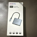 Kozyc 4-IN-1 Usb-c Hub Silver Hdmi 3.0 Pd 100W 4K 30HZ Adapter. Fixed Price $10.95.