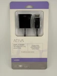 New Ativa 36543 Black 6-INCHES Universal Displayport To Vga Pigtail Adapter. Fixed Price $15.99.