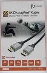 J5CREATE 8K Displayport Cable Dp 1.4 HBR3 6.6FT JDC43 Sealed New. Fixed Price $17.99.
