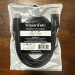 Visiontek 901211 6.6-FEET Displayport Male To Cable Brand New. Fixed Price $6.00.