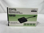 Plugable 3.0 Dual Head Graphics Gigabit Ethernet Adapter USB3-3900DHE. Fixed Price $9.99.