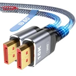 Highwings 80GBPS Displayport Cable 2.1 3.3FT, 16K 60HZ, 8K 120HZ, 4K 240HZ, Dp. Fixed Price $18.33.