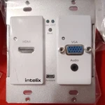 Intelix AS-1H1V-WP-W Vga Hdmi Auto-switching Wall Plate W/ Baset Out. Fixed Price $259.00.