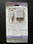 Ativa Hdmi To Vga Pigtail Adapter White New. Fixed Price $10.00.