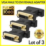 3PCS Dvi-a Female Vga Adapter Analog Connector Converter For Monitor. Fixed Price $13.49.