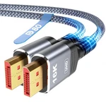 Highwings 80GBPS Displayport Cable 2.1 3.3FT, 16K 60HZ, Feet, Grey. Fixed Price $25.40.