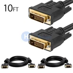 Dvi-d To 10 Ft Digital Male Feet Cable Gold Plated Pack Of 2. Fixed Price $24.49.