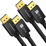 2 Pack Ivanky 8K Displayport 6FT High Speed Braided Dp Cable For Gaming Monitor. Fixed Price $29.82.