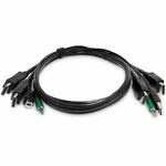 Startech 6FT 1.8M Dual-displayport Kvm Cable 2X Usb 2.0 3.5MM Audio Universal. Fixed Price $91.48.