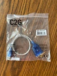C2G 26886 Usb To DB9 RS232 Male Serial Adapter Cable 1.5 Ft Cord - New. Fixed Price $7.97.