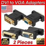 2 X Vga Adapter Dual Link Dvi-a Dvi-i Pc Monitor Converter. Fixed Price $12.39.