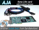 Aja Kona Lhe Pcie Card And Harness. Fixed Price $144.00.