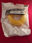 New! Qvs CC711-25BK Ft. 350MHZ CAT5E Flexible Snagless Yellow Patch Cord. Fixed Price $9.99.