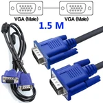 Heavy Duty 6 Ft 15 Pin Svga Super Monitor Male 2 Cable For Pc Tv. Fixed Price $8.95.