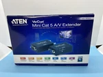 New Aten Vancryst Mini Cat 5 Vga A/v Extender (receiver & Transmitter). Fixed Price $59.95.