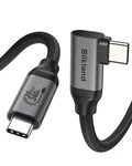 Silkland 20GBPS Usb Data Cable Right Angle, Short 1.6FT 90 Degree 3.2.... Fixed Price $20.30.