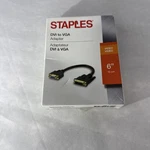 Dvi To Vga Adapter Staples 6". Fixed Price $15.00.