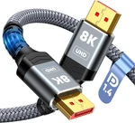 Displayport Cable 1.4, Vesa Certified 6.6FT Dp Cord (8K 60HZ, 4K 144HZ, 2K 24. Fixed Price $15.99.
