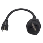 Euro CEE7/7 Short Power Cord Plug,toptekits Us 3-PRONG NEMA5-15P Sta.... Fixed Price $18.64.