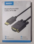 Benfei Display Port To Vga Cable 6 FT/1.8M Open Box. Fixed Price $12.85.