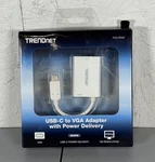 Trendnet TUC-VGA2, Usb-c To Hdtv Adapter With Pd Support. Fixed Price $14.99.
