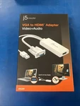 J5 Create Vga To Hdmi Video Audio Adapter White JDA204. Fixed Price $17.94.
