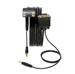 15FT Svga Video Cable+ 3.5MM Audio Aux Jack Male Pc Display Monitor Cord. Fixed Price $12.39.