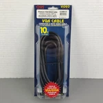 Qvs Premium Vga/qxga Cable 10FT HD15M/M Triple Shielded Monitor Tv Video Black. Fixed Price $9.99.