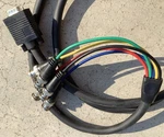 Male Vga / HD15P To Ch Bnc Breakout Cable; Rgbhv, Tecnec 6FT Hi-res New. Fixed Price $8.95.