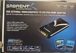 Sabrent Usb External Video/graphics To Dvi/vga/hdmi Adapter 6 Displays. Fixed Price $19.99.