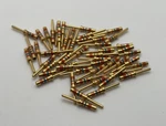 *new* 50PC Lot M39039/58-363 Mil-spec Stripe Connector Pins Male Crimp Gold. Fixed Price $36.98.