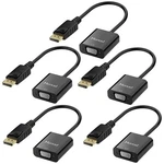 Moread (dp) To Vga Adapter, 5 Pack, Gold-plated V.... Fixed Price $51.93.