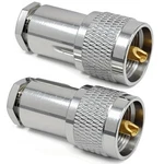 PL-259 Male Clamp Connector,uhf Coax For RG8X LM240 CABLE(2 Pcs). Fixed Price $16.97.