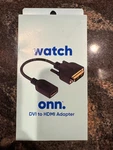 Watch Dvi Hdmi Adapter Connects Tv, Projector, Pc Monitor. Fixed Price $8.99.