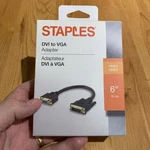 Dvi To Vga Adapter. Staples. Sealed 6". BB1. Fixed Price $12.95.