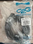 C2G #50228 25FT Cmg Rounded Vga + 3.5M/M Qxga Audio & Video Cable -black. Fixed Price $30.00.