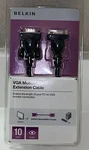 Belkin Vga Extension Cable Monitor Pc 10 Ft Female Gold Plated Copper. Fixed Price $11.11.