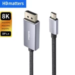 144HZ 3.1 Type To Displayport 1.4 Cable 8K 4K Usb-c Dp 1.2 Adapter Macs. Fixed Price $15.88.