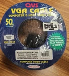 Qvs CC388B-50 Premium Vga Computer Cable 50FT Triple Shielded Nos Free Shipping. Fixed Price $35.99.