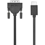 Best Buy Essentials 1.8M (6 Ft.) Hdmi Dvi-d Monitor Cable (BE-PCHDDV6-C). Fixed Price $7.25.
